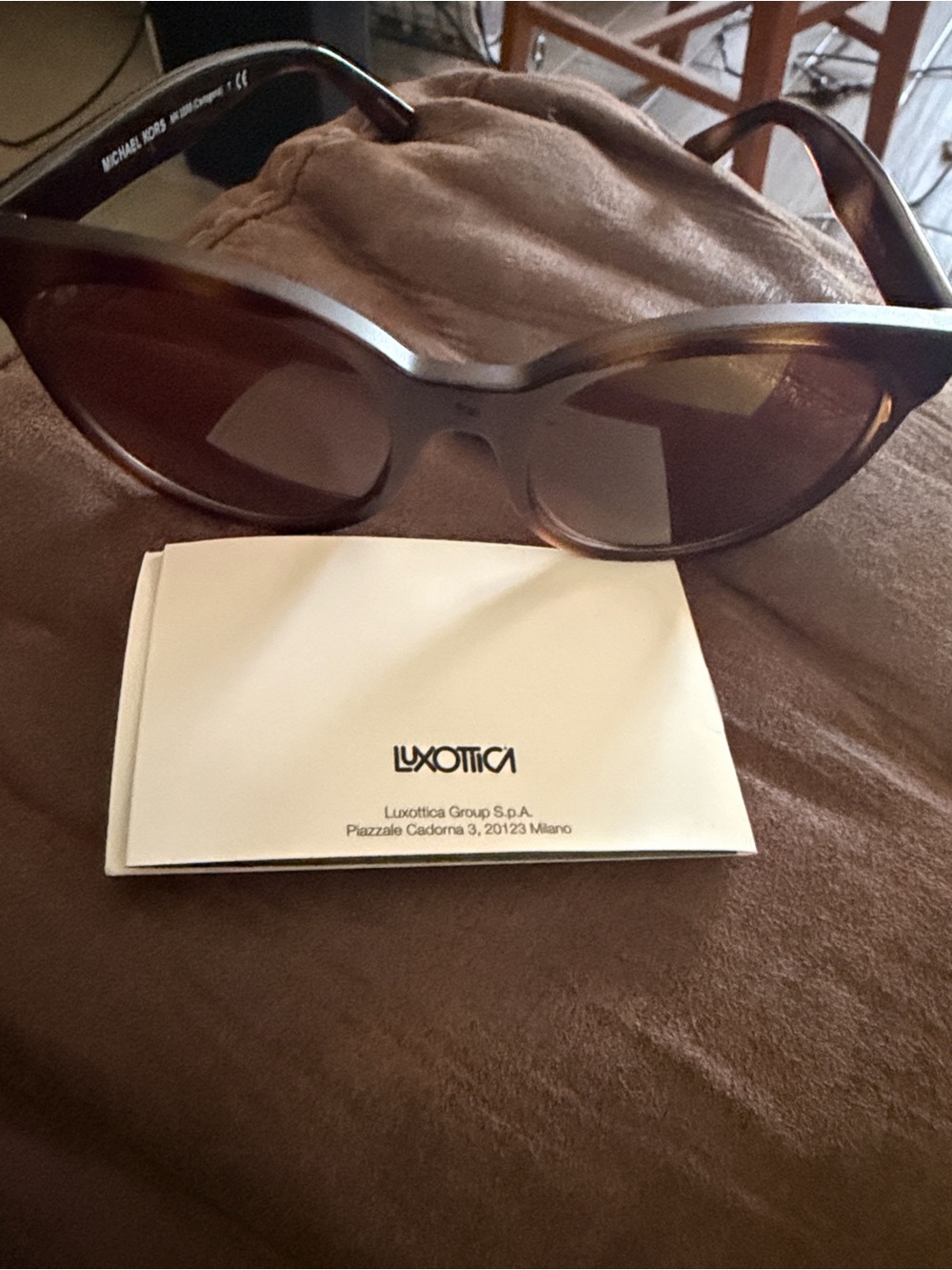 Michael Kors Sunglasses MK2059  333613 Amber Tortoise w/ Brown Lenses